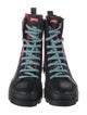 Camper Wool Patterned Combat Boots