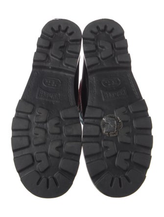 Camper Wool Patterned Combat Boots