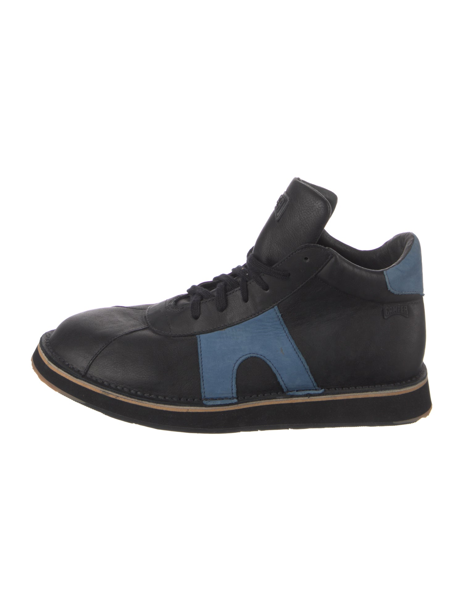 Camper Leather Colorblock Pattern Sneakers