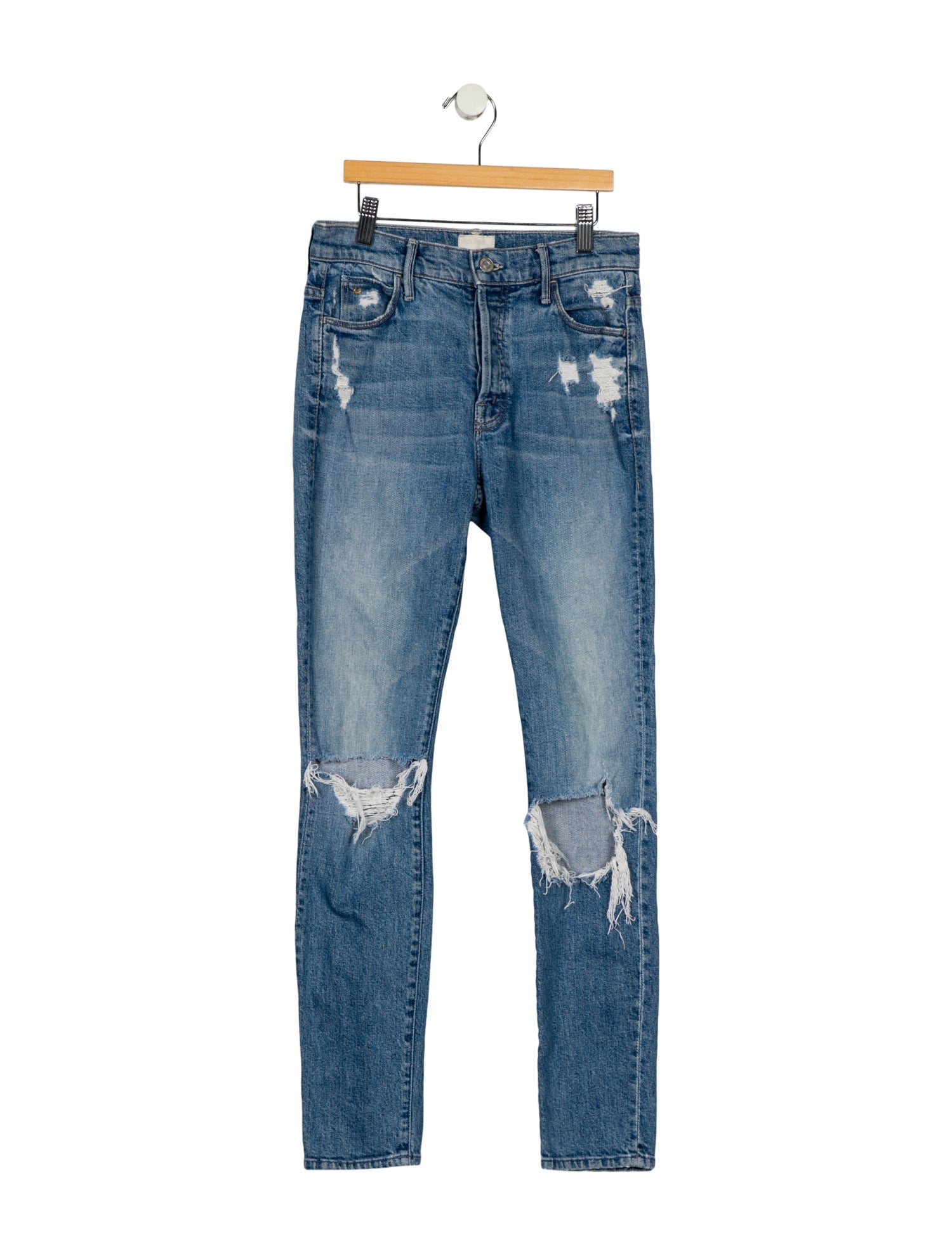 Candice Swanepoel x Mother Mid-Rise Skinny Leg Jeans