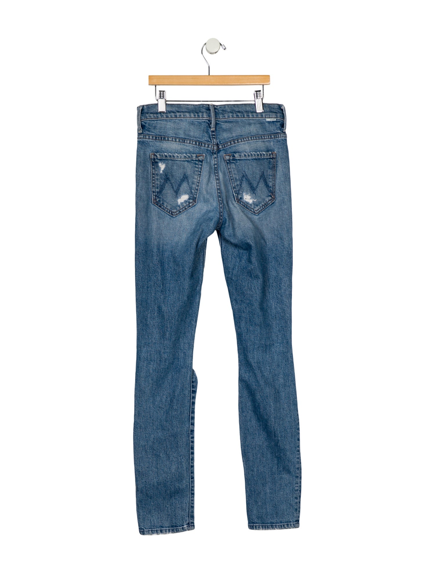 Candice Swanepoel x Mother Mid-Rise Skinny Leg Jeans