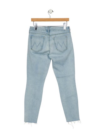 Candice Swanepoel x Mother Mid-Rise Skinny Leg Jeans
