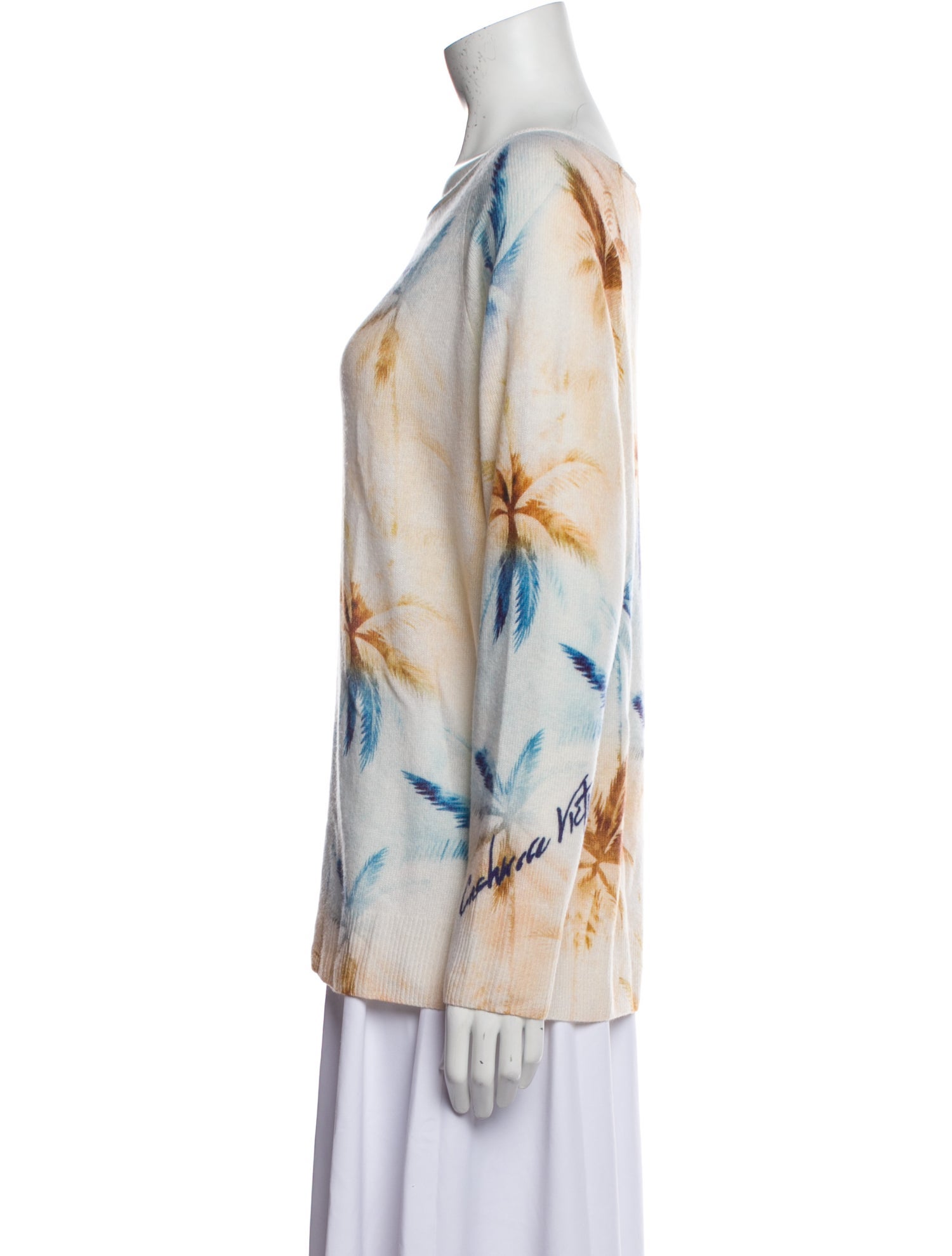 Cashmere Victim Cashmere Printed Sweater w/ Tags