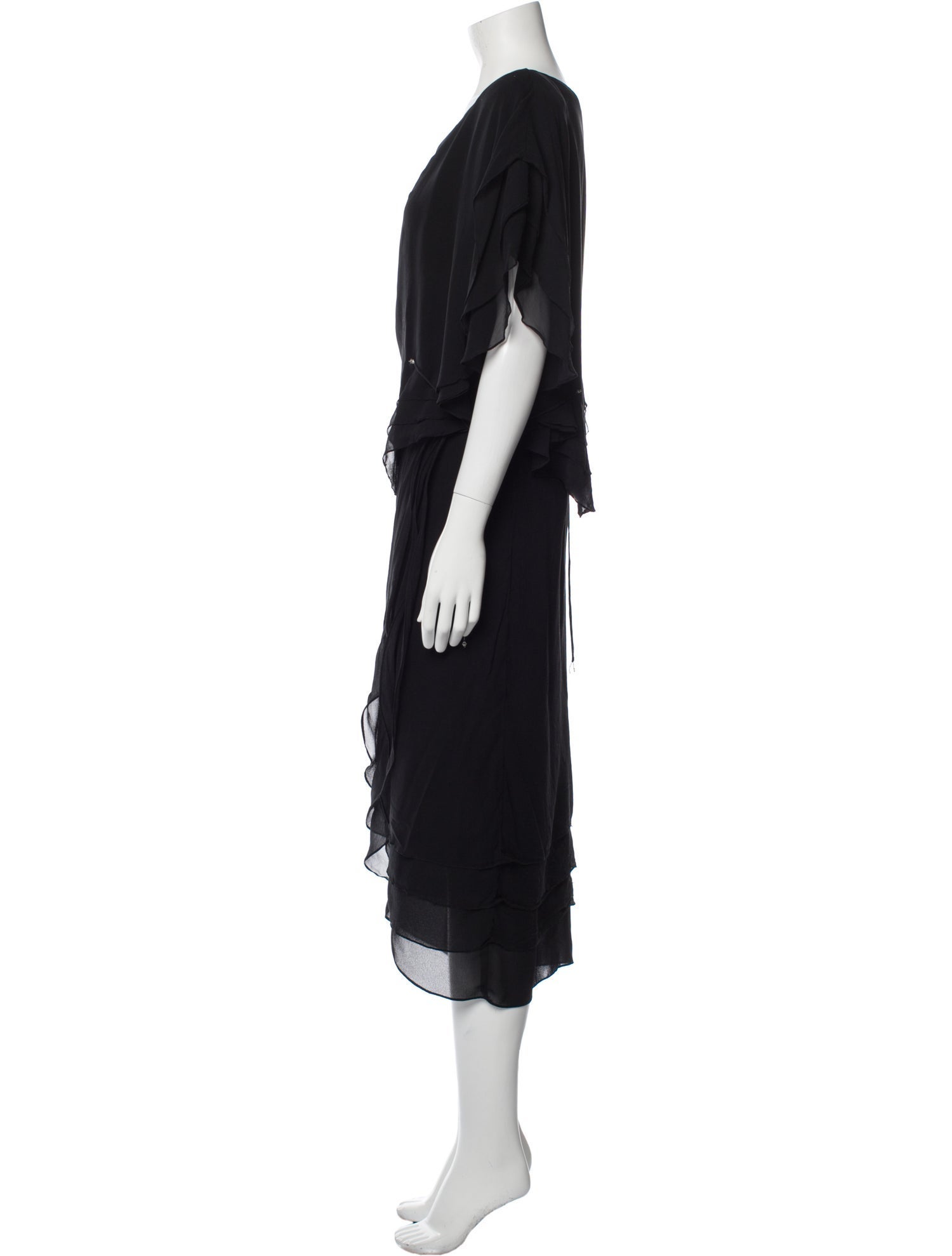 Carol Peretz Crew Neck Knee-Length Dress
