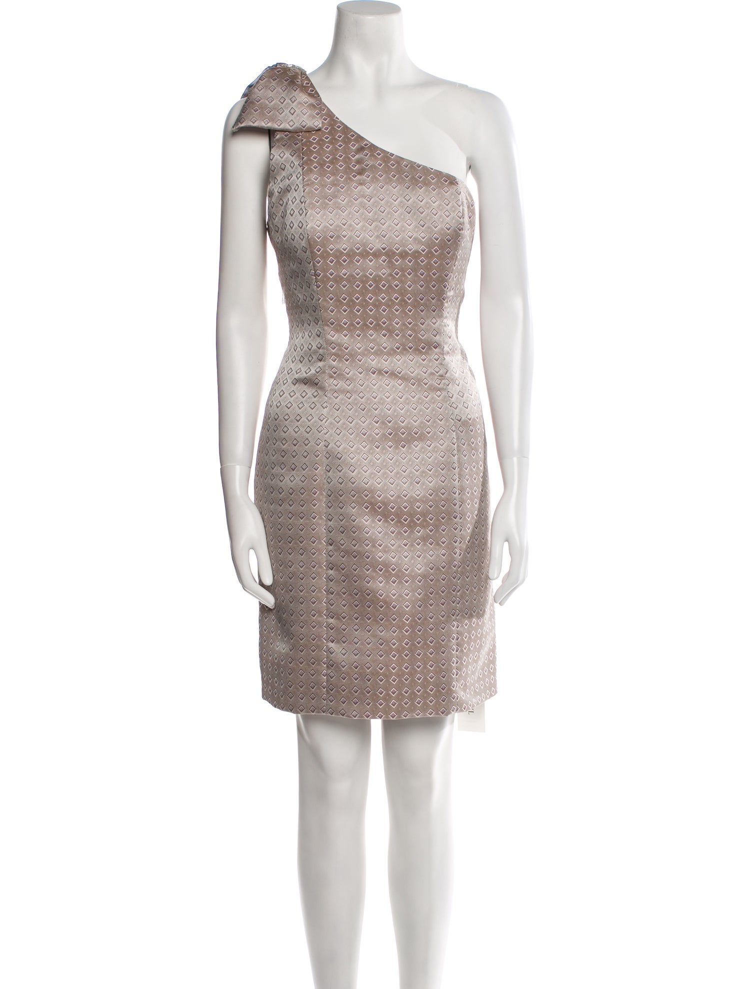 Carol Peretz One-Shoulder Mini Dress