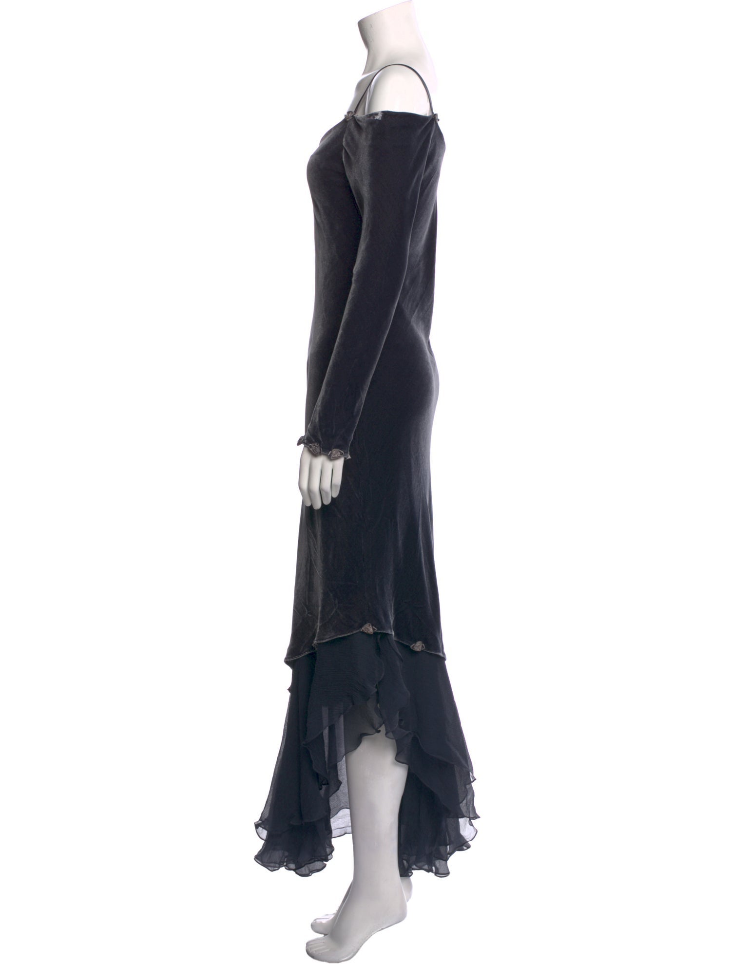 Carol Peretz Square Neckline Long Dress