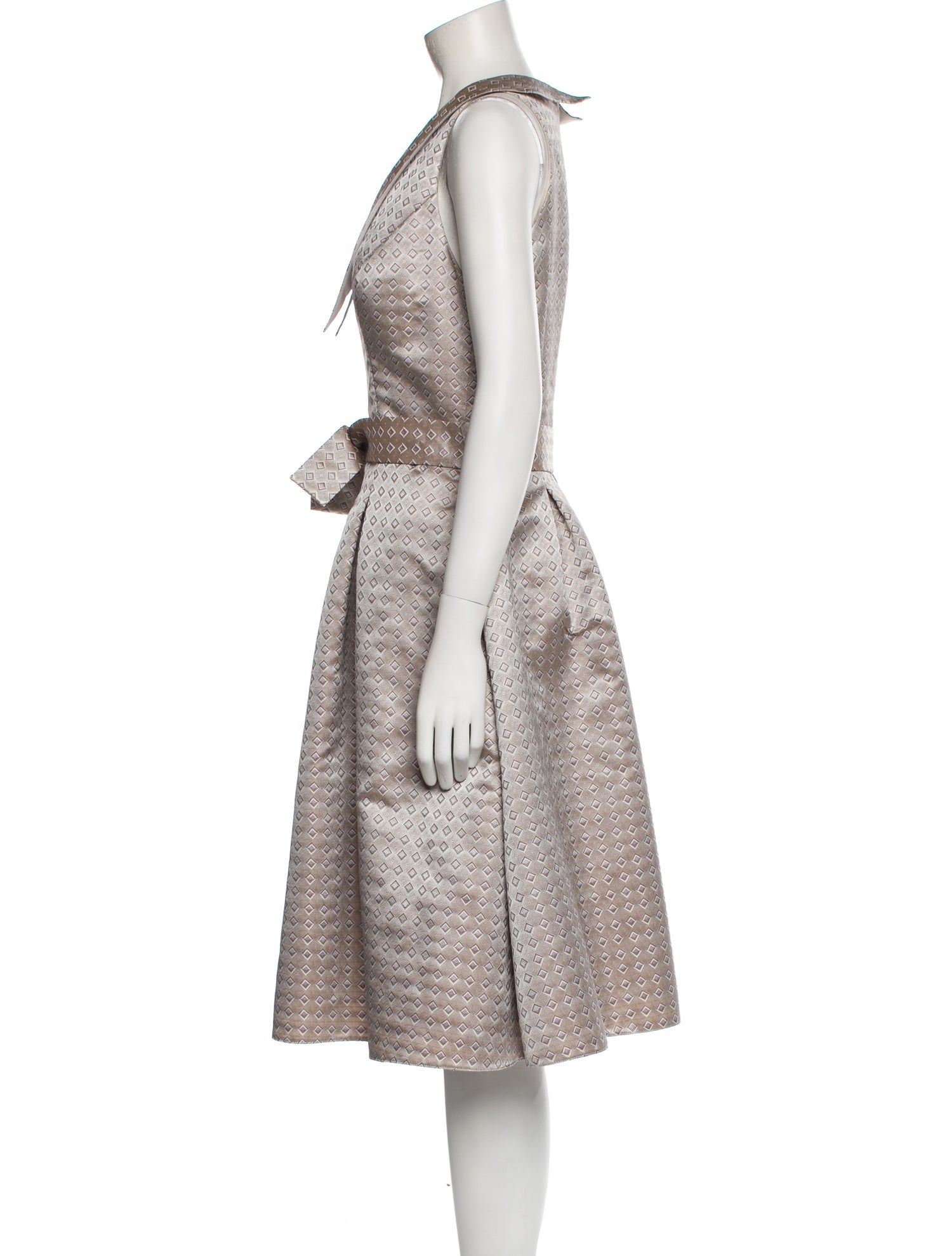 Carol Peretz V-Neck Midi Length Dress