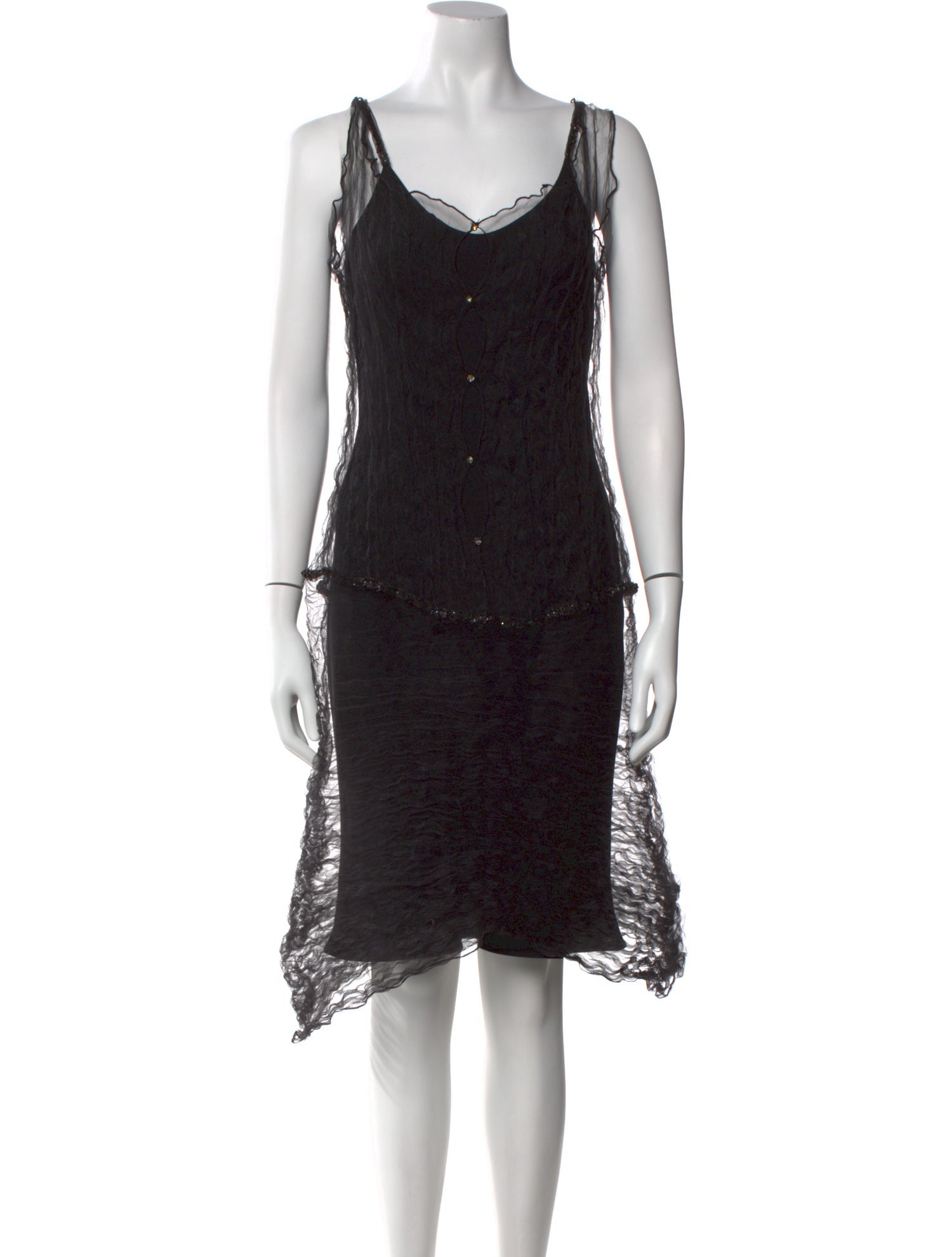 Carol Peretz Silk Knee-Length Dress