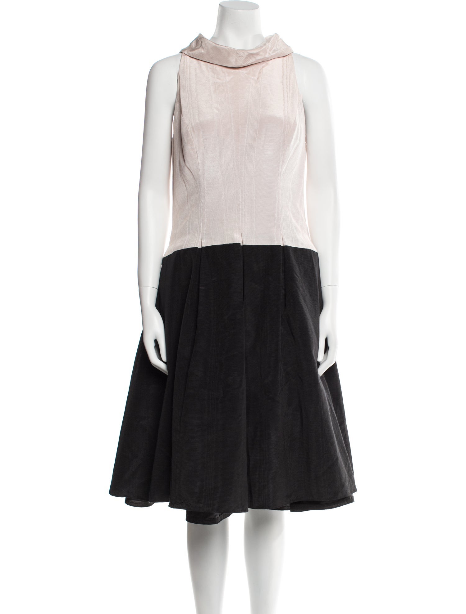 Carol Peretz Colorblock Pattern Knee-Length Dress