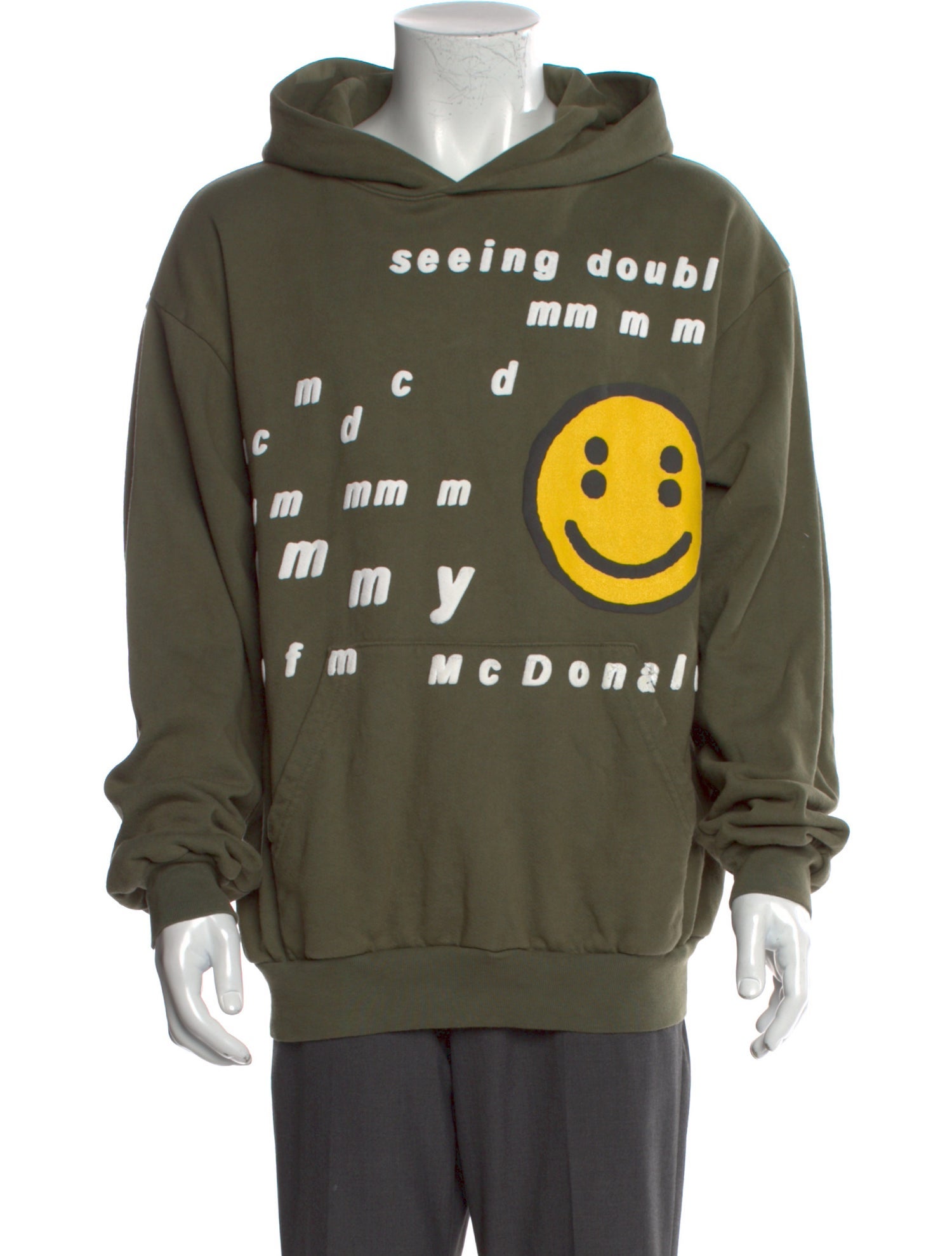 Cactus Plant Flea Market x McDonald's Graphic Print V-Neck Hoodie