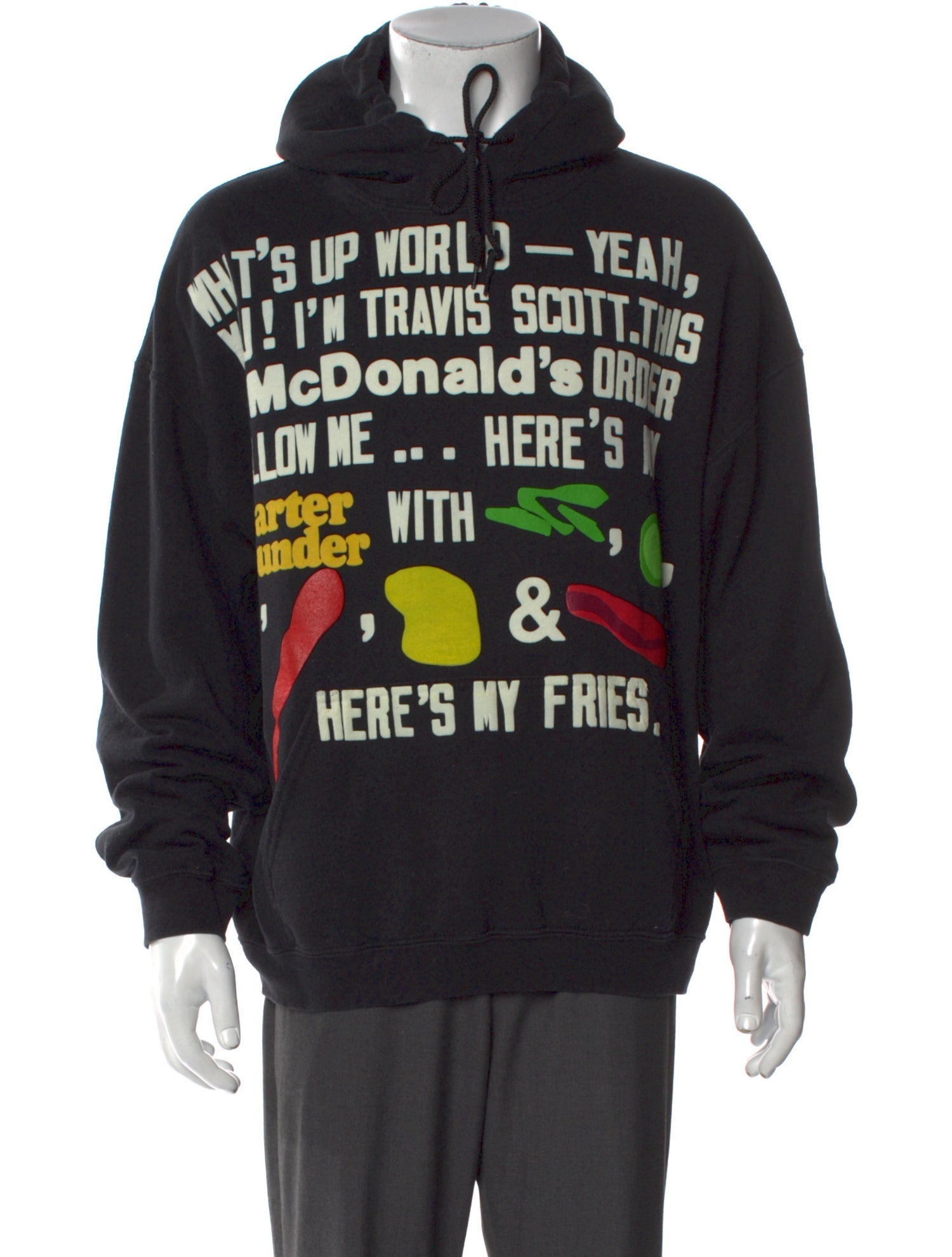 Cactus Plant Flea Market x McDonald's Graphic Print Crew Neck Hoodie