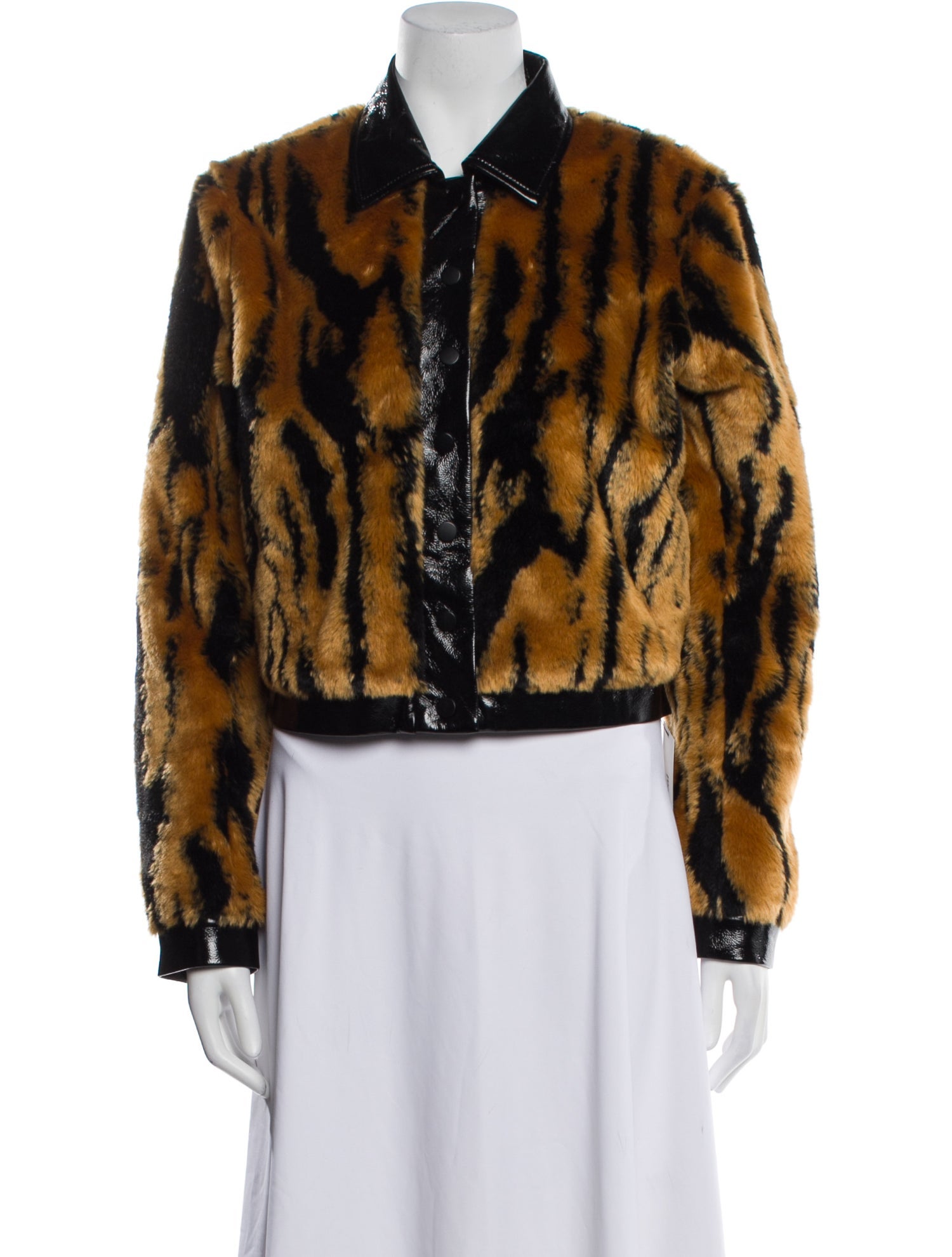Capulet Faux Fur Animal Print Faux Fur Jacket