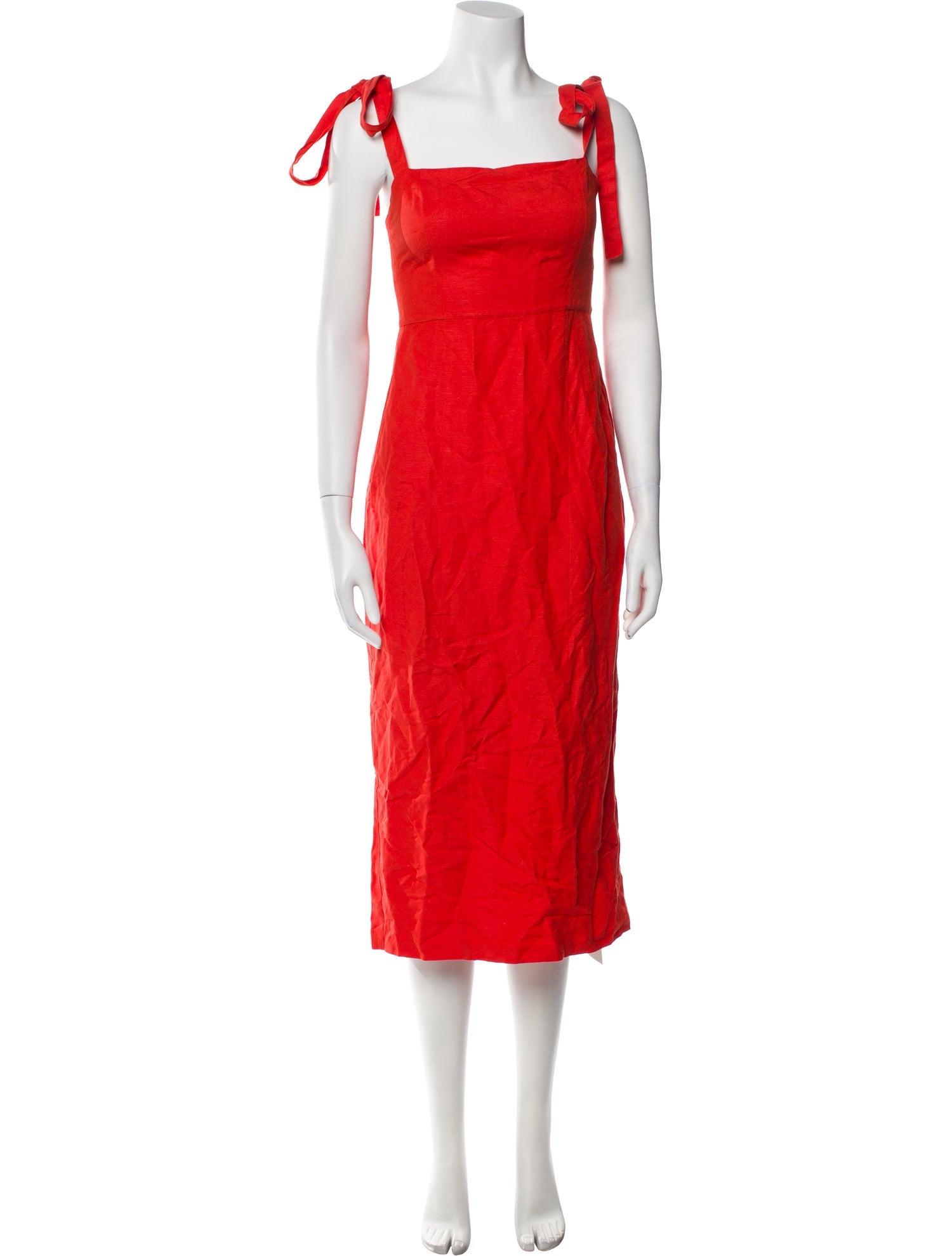 Capulet Square Neckline Knee-Length Dress