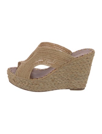 Carrie Forbes Straw Cutout Accent Espadrilles