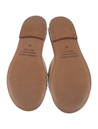 Carrie Forbes Raffia Sandals