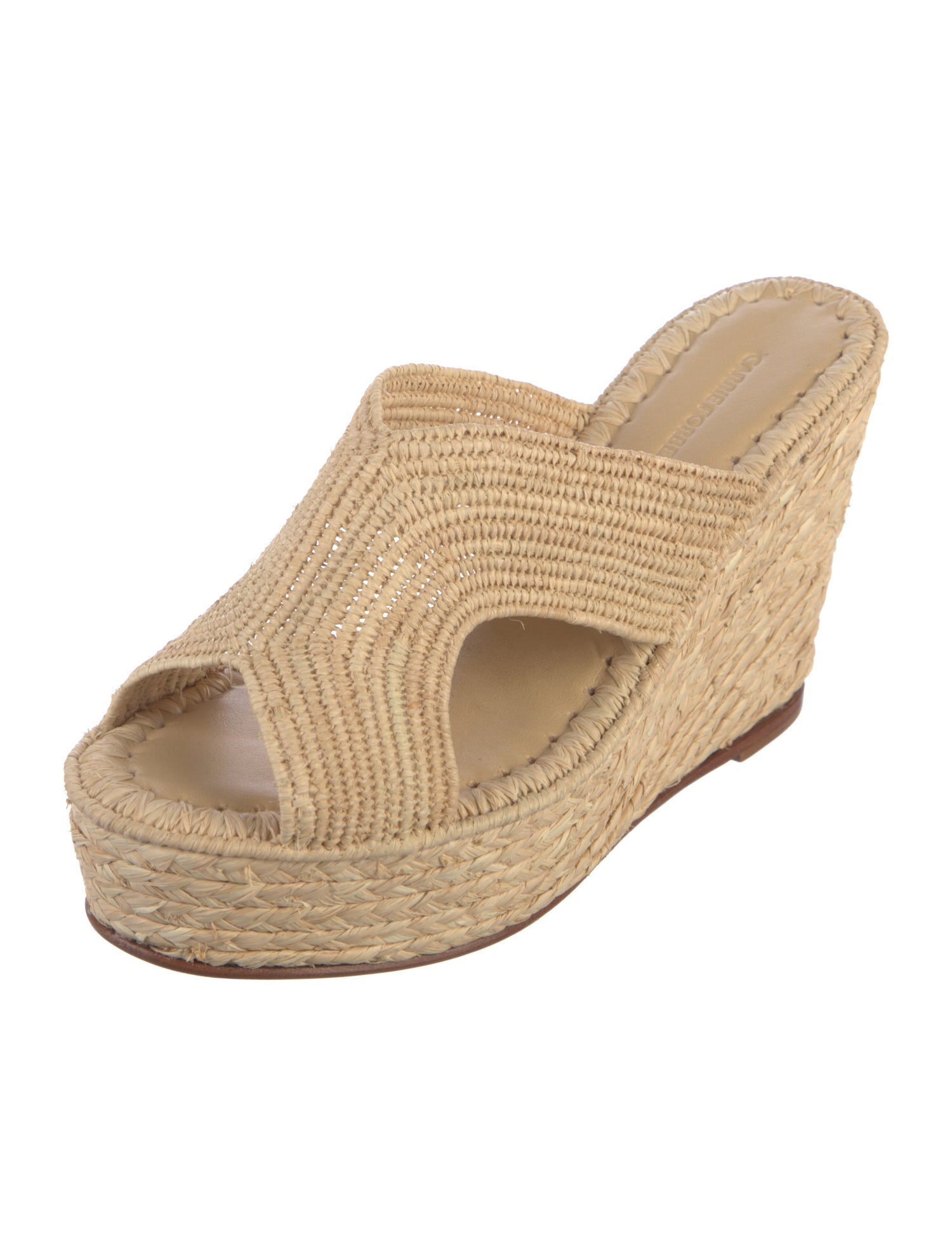 Carrie Forbes Raffia Braided Accents Espadrilles