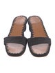 Carrie Forbes Straw Crochet Trim Slides