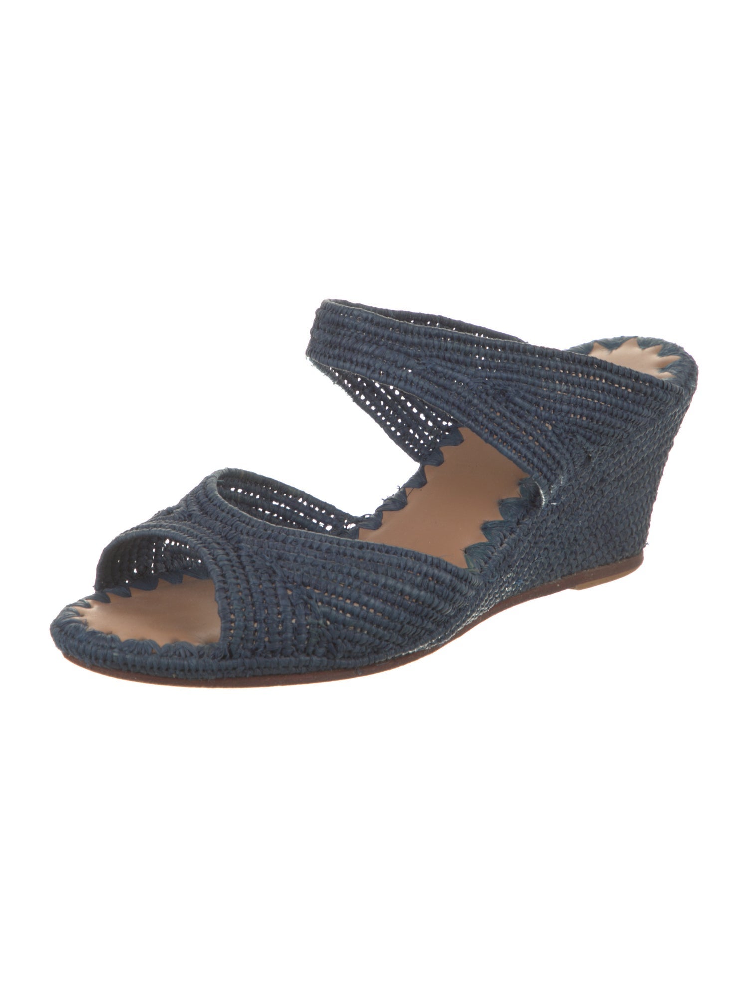 Carrie Forbes Raffia Mules