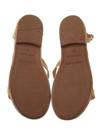 Carrie Forbes Leather Printed Espadrilles