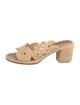 Carrie Forbes Raffia Cutout Accent Espadrilles