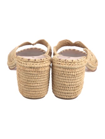Carrie Forbes Raffia Cutout Accent Espadrilles