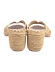 Carrie Forbes Raffia Cutout Accent Espadrilles