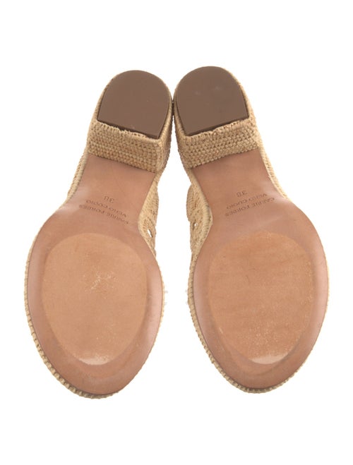 Carrie Forbes Raffia Cutout Accent Espadrilles