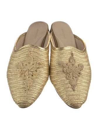 Carrie Forbes Raffia Mules