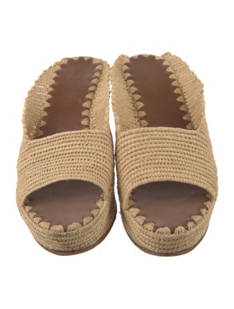 Carrie Forbes Straw Scalloped Accent Espadrilles