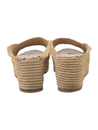 Carrie Forbes Straw Scalloped Accent Espadrilles