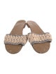 Carrie Forbes Raffia Patterned Slides