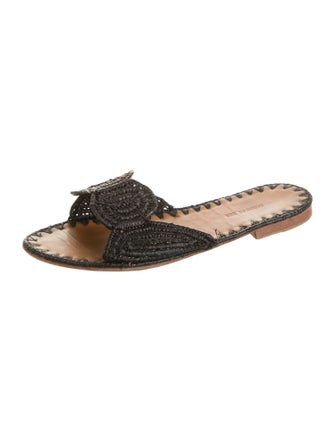 Carrie Forbes Raffia Slides