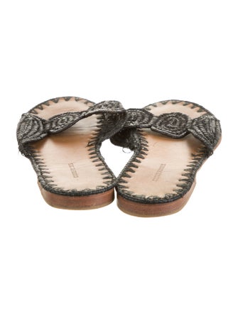 Carrie Forbes Raffia Slides