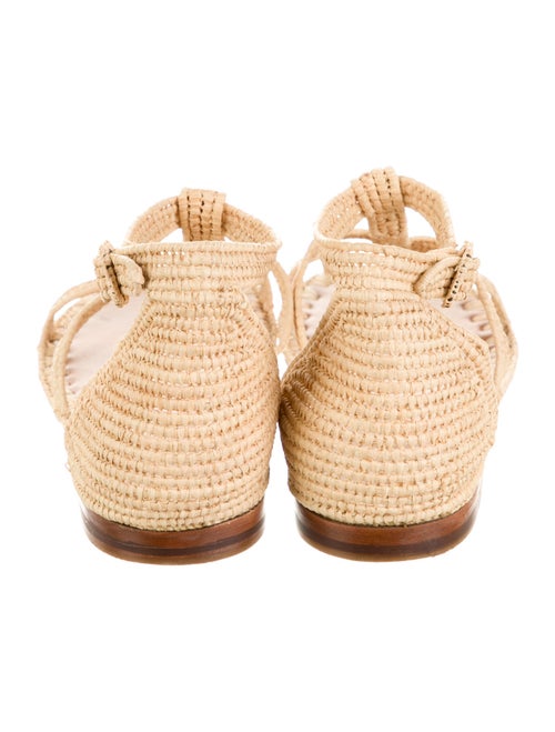 Carrie Forbes Straw Gladiator Sandals