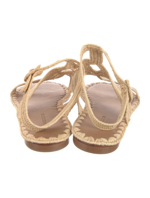 Carrie Forbes Straw Gladiator Sandals