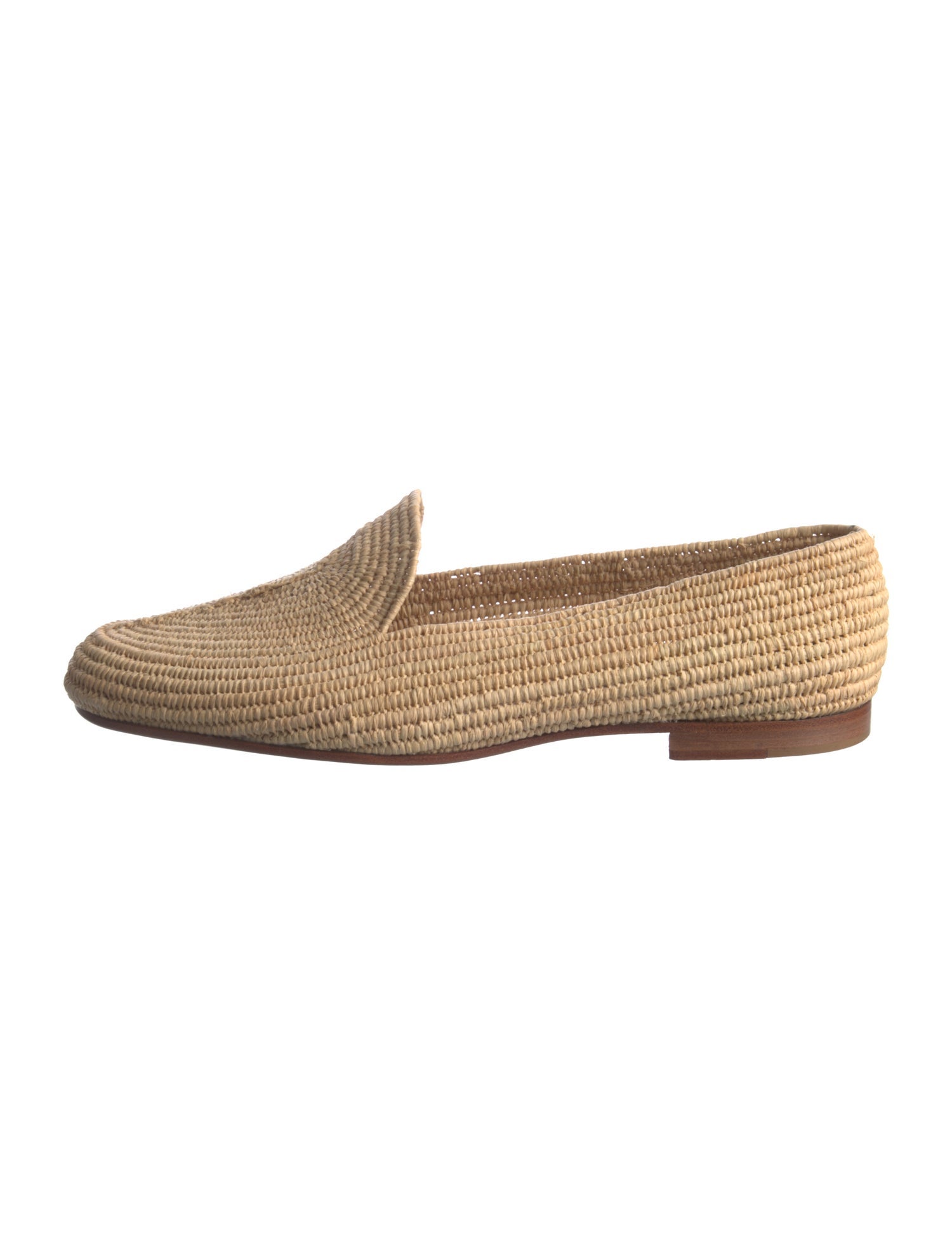 Carrie Forbes Raffia Patterned Loafers