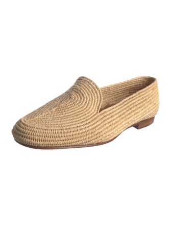 Carrie Forbes Raffia Patterned Loafers