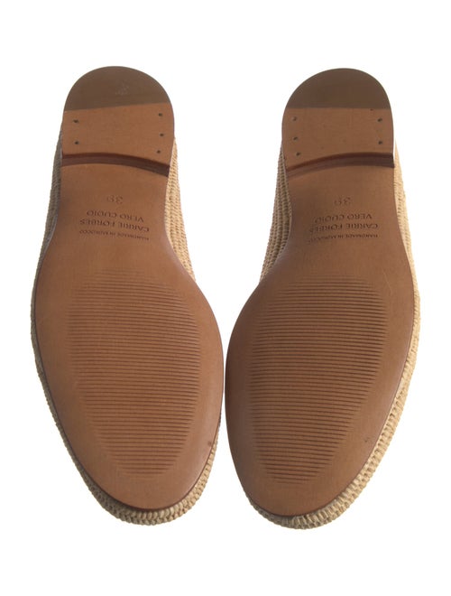 Carrie Forbes Raffia Patterned Loafers