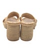 Carrie Forbes Straw Espadrilles