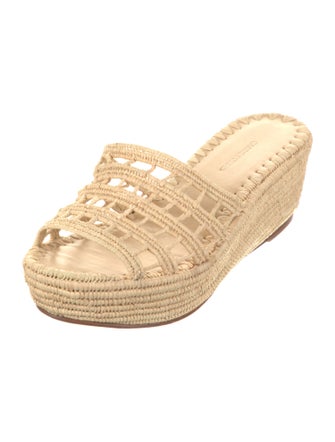 Carrie Forbes Raffia Whipstitch Trim Espadrilles
