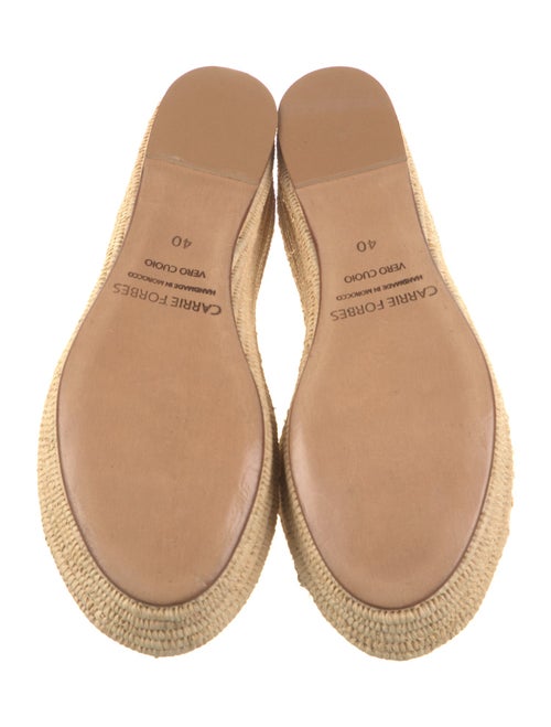 Carrie Forbes Raffia Whipstitch Trim Espadrilles