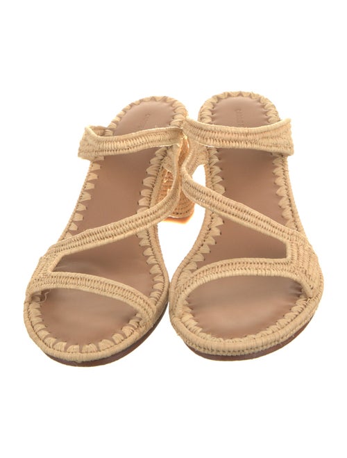 Carrie Forbes Raffia Cutout Accent Sandals