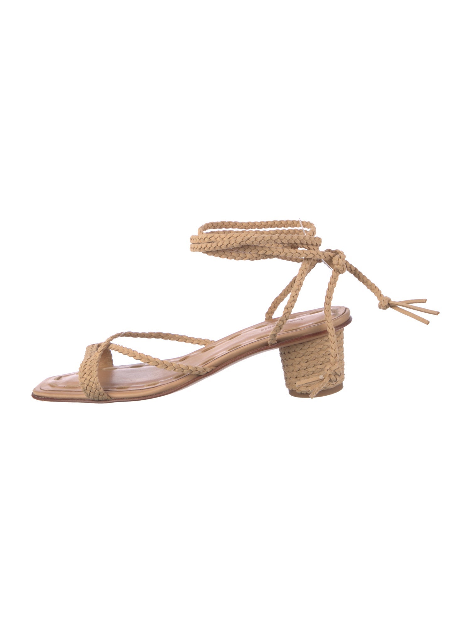 Carrie Forbes Raffia Braided Accents Sandals
