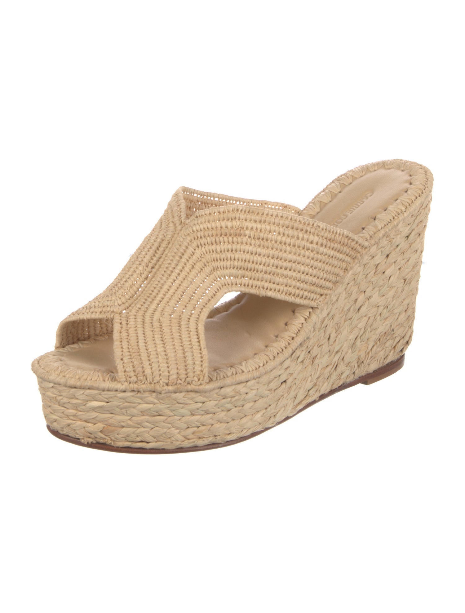 Carrie Forbes Raffia Braided Accents Espadrilles