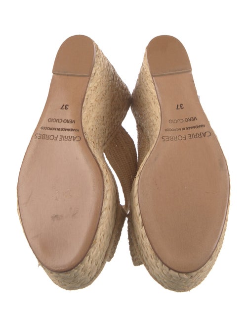 Carrie Forbes Raffia Braided Accents Espadrilles