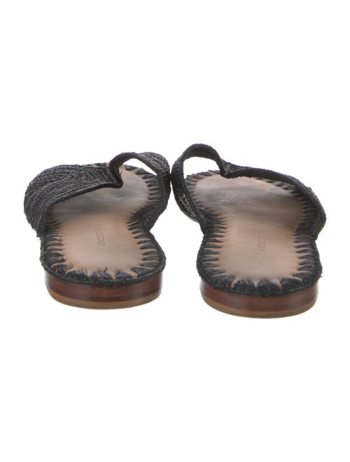 Carrie Forbes Raffia Mesh Accents Slides