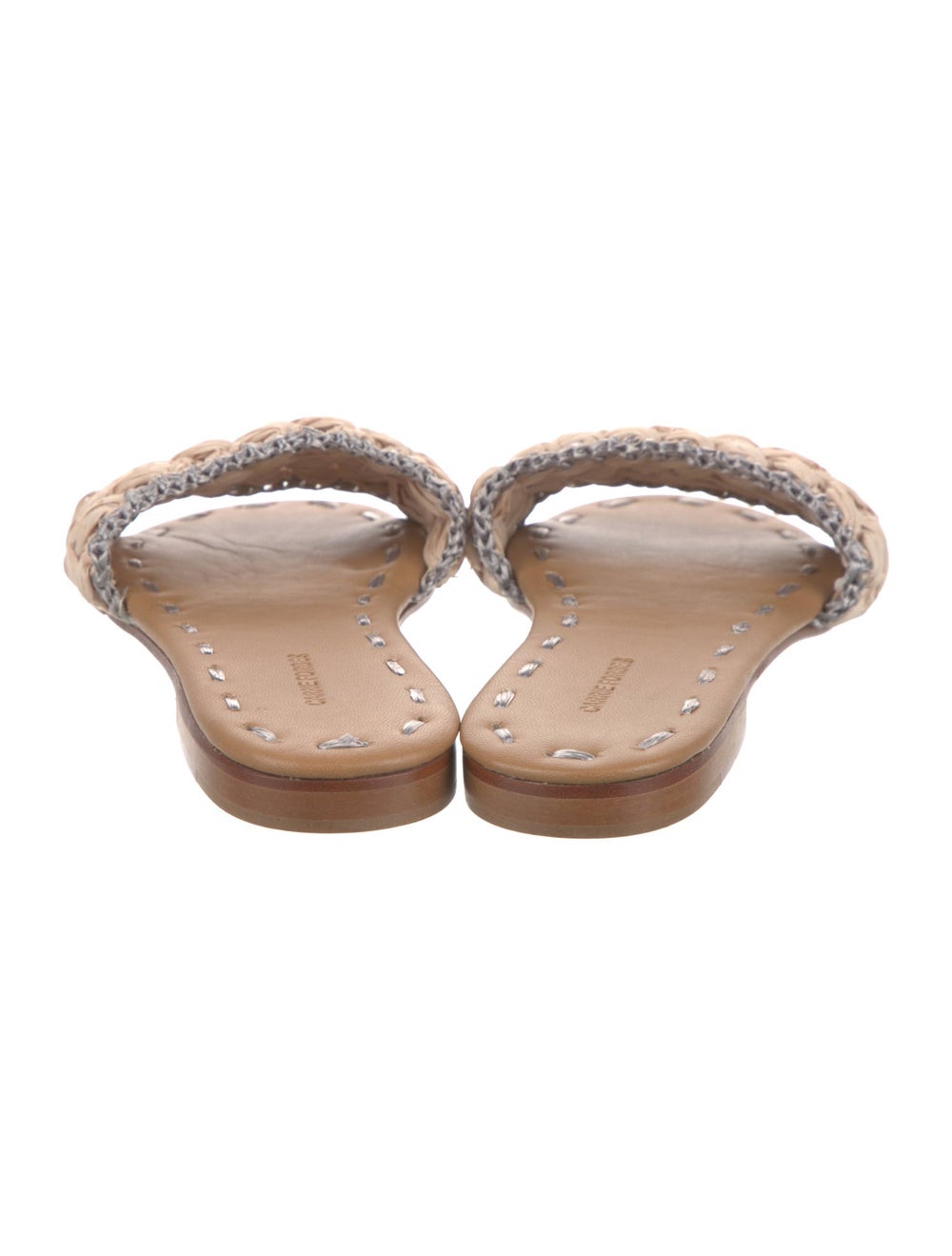 Carrie Forbes Raffia Slides Neutrals - image 4
