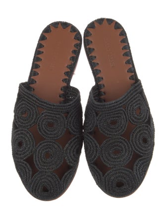 Carrie Forbes Raffia Mules