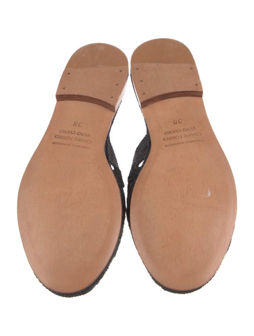 Carrie Forbes Raffia Mules