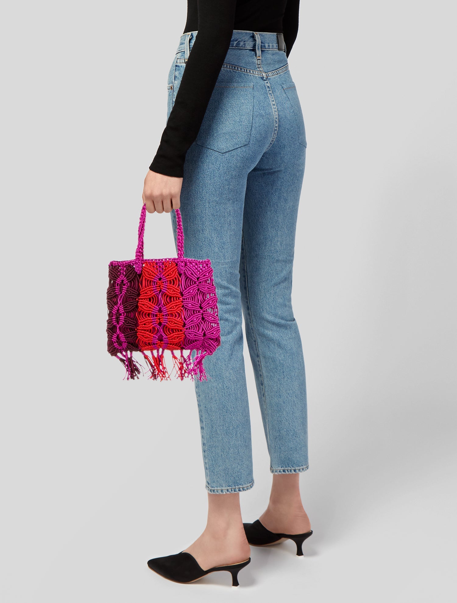 Carrie Forbes Raffia Top Handle Bag